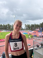 Katja Luukkola Jyväskylän Kalevan Kisoissa.